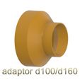 adapter-for-round-air-ducts-100-x-160-mm-v2-0000.jpg Round duct reducer with round D100 / 160 for connecting ventilation ducts