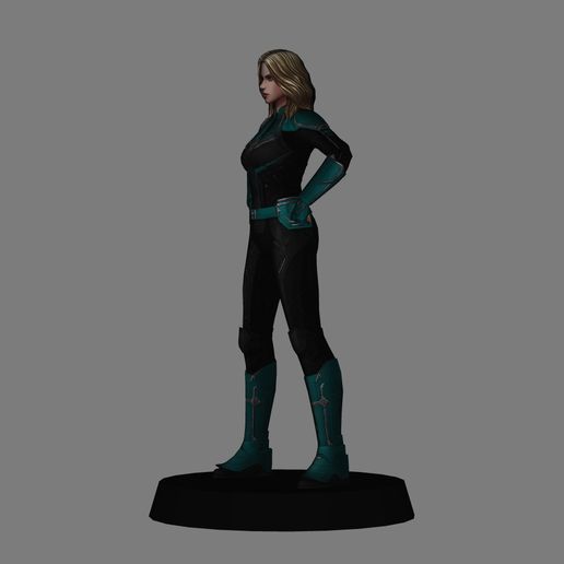 STL file Captain Marvel Suit Kree - Captain Marvel low poly 3d print・3D ...