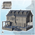 0.png Large medieval two-story building with stone platform and pillars (10) - Pirate Jungle Island Beach Piracy Caribbean Medieval