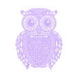 012.stl STL-Datei OWL II (Owls) 2D・Vorlage für 3D-Druck zum herunterladen