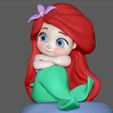 3.jpg 3D-Datei ARIEL BABY LITTLE MERMAID PRINCESS DISNEY CHARACTER CUTE 3D-Druck Modell・Design für den 3D-Druck zum Herunterladen