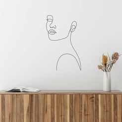 face-son.jpg Free STL file Decorative face・Design to download and 3D print