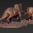 torosaurus-triceratops-duel-RWE-4.jpg Right Where it Ends Torosaurus Triceratops Combatants 1/35 scale