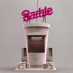 barbie.75.jpg Miniature coffee shop, Barbie Inspired 3D print files