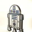 IMG_20230501_134033.jpg STL file R2D2 display piece and magnet sign.・3D printer design to download