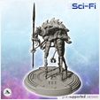 4.jpg Large alien creature with spear (2) - SF SciFi wars future apocalypse post-apo wargaming wargame