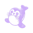 otarie.stl line art Otarie