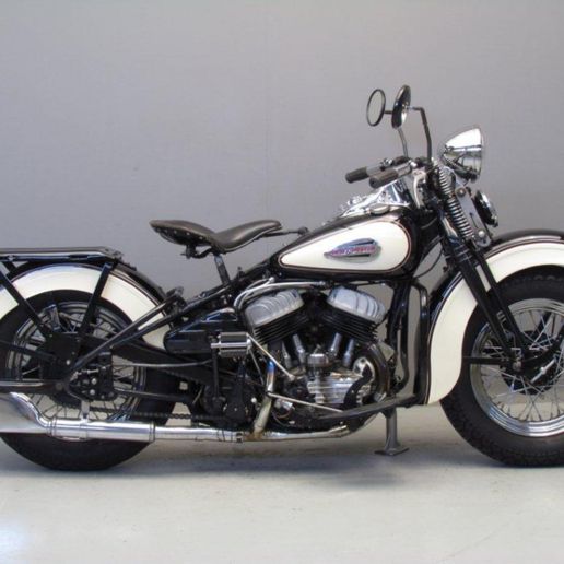 🏍️ 1940 HARLEY DAVIDSON WL MOTORCYCLE – MOTO HARLEY -WALL ART
