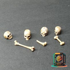 Diapositive1.jpg Fichier STL Crânes et os・Modèle pour imprimante 3D à télécharger