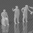 Engineers14.jpg HO Scale Steam Era Engineer Figures