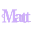 Matt.stl Name Key Holder - Matt