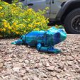 Bearded Dragon Articulated Toy, Print-In-Place Body, Snap-Fit Head, Cute Flexi