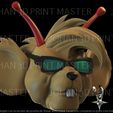 untitled.380-2.jpg throttle biker mice from mars head (3d model printable)
