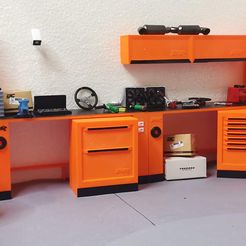 241170166_213857607434908_4782976242009778194_n.jpg Archivo STL Pared del taller del garaje, modular a escala 1/10・Diseño de impresión en 3D para descargar