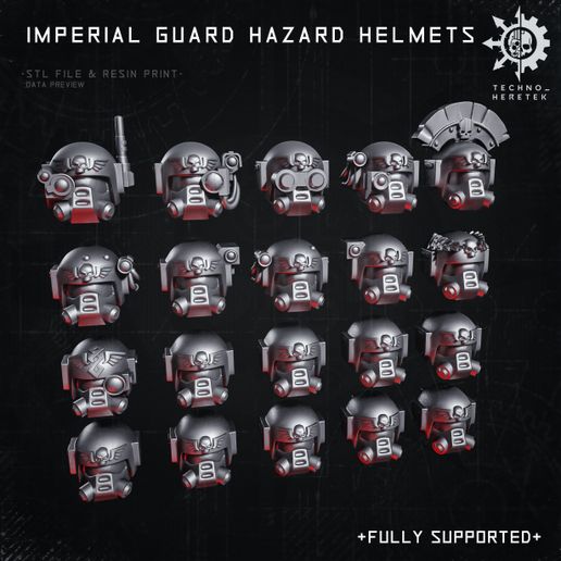 Classic Hazard Helmets for Imperial Guard