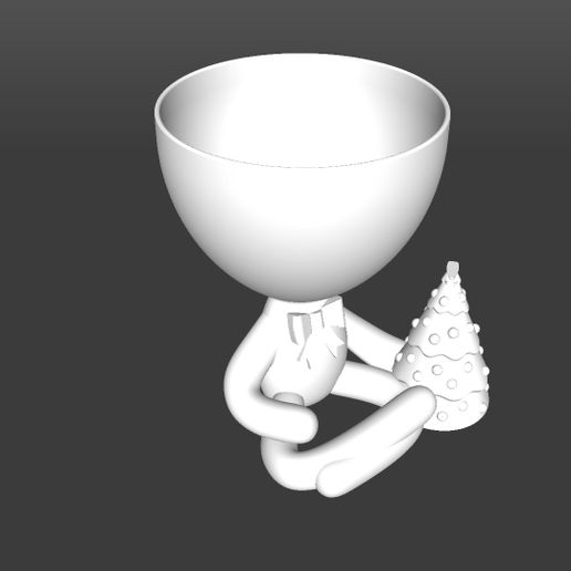 Arbolito.jpg Download STL file Robert Planter Christmas • 3D printable model, latienditadebudin