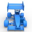 107.jpg Supermodified front engine Winged race car V4 Scale 1:25
