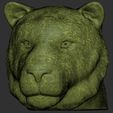 21.jpg Tiger head for 3D printing