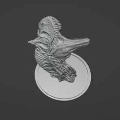 Captura-de-pantalla-2022-05-02-203725.jpg STL file Carnotaurus Bust (Dinosaur)/ Jurassic Park Carnotaurus Bust・3D printing idea to download, Robinsiyo
