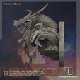 Tiamat-Bust-Side.png Pre-Supported Tiamat Bust