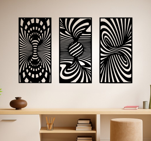 Optical Ilusion - Wall Art Onecolor