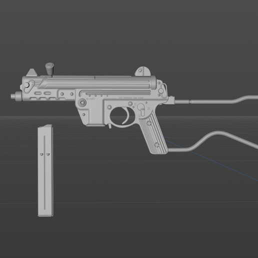 German MPK submachine gun 3D model
