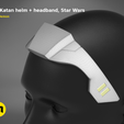 KEYSHOT-SCENA-2020_bokatan_barevne-isometric_parts.227.png Bo-Katan Helmet and Headband - Starwars
