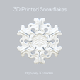Render_SF_20.png 3D Snowflake Set of 24  STL Files for 3d Printing DiY Printable Сhristmas Décor Model Christmas Snowflake STL 3D File
