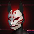 Aragami_Kitsune_mask_3d_print_model_03.jpg Aragami 2 Mask - Kitsune Mask for Cosplay - Halloween Costume