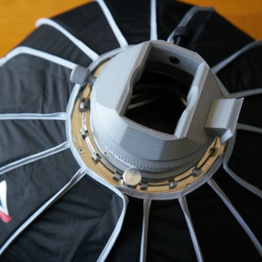 SDP06768.jpg Speedlight bracket for Bowens, Custom Bowens adapter for camera flash light