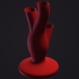 iso_rot.png flower vase with 3 enterences // STL File