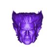 Wolverine-head__1-12_scale_decimated.stl Tête de Wolverine démasquée pour Wolverine 1:12 Tiger Stripe (vague Apocalypse)