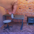 SIMPLE-SWIVEL-CHAIR-MINIATURE-FURNITURE-7.png Simple Swivel Chair Miniature Furniture, Dollhouse Chair, Miniature Office Chair
