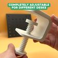 2.jpg 3D file 3D Printable Desk Pegboard Organizer・3D print design to download