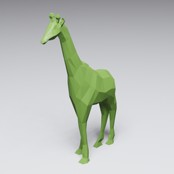 LowPolyGiraffe-render.png Low Poly Giraffe