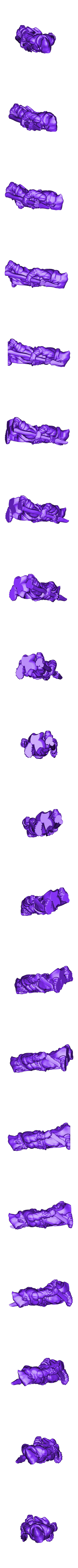 HalfOrcVagabond.stl D6Modular Fantasy: Бродяга-полуорк (героическая шкала)