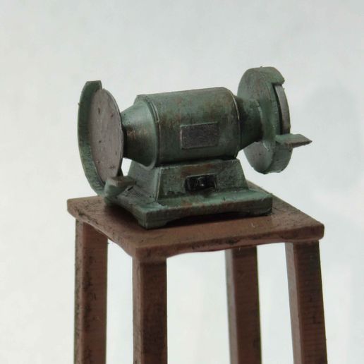 Bench grinder with stand 3D model