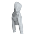 Girls-Cinched-Waist-Zip-Up-Crop-Hoodie-Melange_2.png Girls Cinched Waist Zip-Up Crop Hoodie Melange | Marvelous / Clo3d / obj / fbx