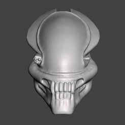 0.jpg SERPENT PREDATOR Full Scale Bio Mask Helmet 2 versions - STL for 3D printing HIGH-POLY