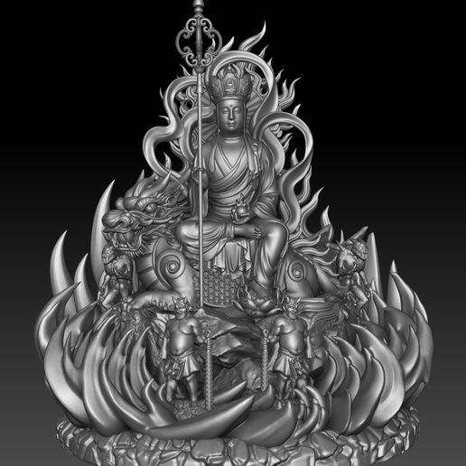 👾 地藏王菩萨・文件用于STL 三维打印・Cults