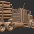 Kenworth_log_truck-3d111.jpg Kenworth W900 Logging Truck - American Heavy Hauler - 3D Printable