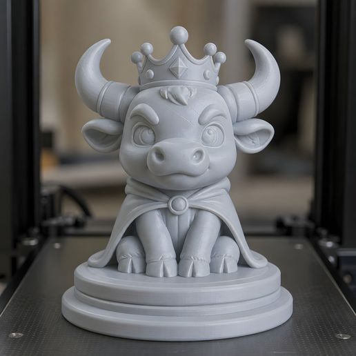 Chibi Buffalo King of the Herd 3D Print Model