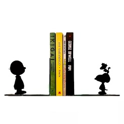 snoopy.png Файл STL Держатель для книг Снупи, подставка для книг・Дизайн для загрузки и 3D-печати