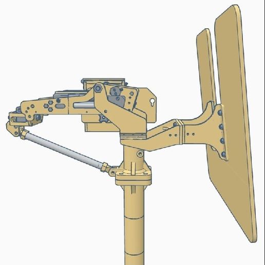 Mk 93 Cradle / Softmount for Browning M2HB 1:1 3D model
