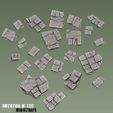 Copplestone_BAsetoppers_Set1_Render.jpg Archivo 3D Flagstone Basetoppers - Kit de detalle de base sin soporte・Modelo para descargar y imprimir en 3D