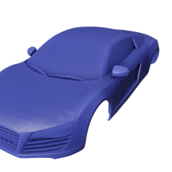 1.png STL-Datei Audi R8 2019・3D-druckbares Modell zum Herunterladen