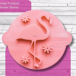 il_1588xN.4858957392_i32g.jpg Flamingo  Cookie Biscuit Stamp Fondant Cake Decorating Icing Cupcakes Stencil Embosser