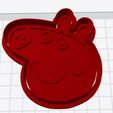 Peppa-Pig.jpg Peppa Pig Cookie and Fondant cutter and stamp