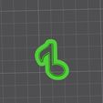 nota2-1.jpg Pack Cutter polymer clay / cookies shape Musical note #2