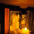 Haunted Bookshelf Ghostly Candle Holder